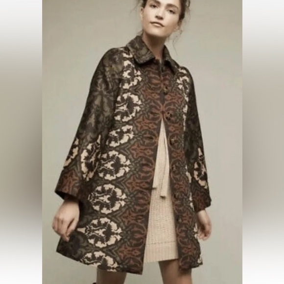 ANTHROPOLOGIE TRACY REESE “JANICE” BLAZER RETRO COAT SIZE MEDIUM NWT